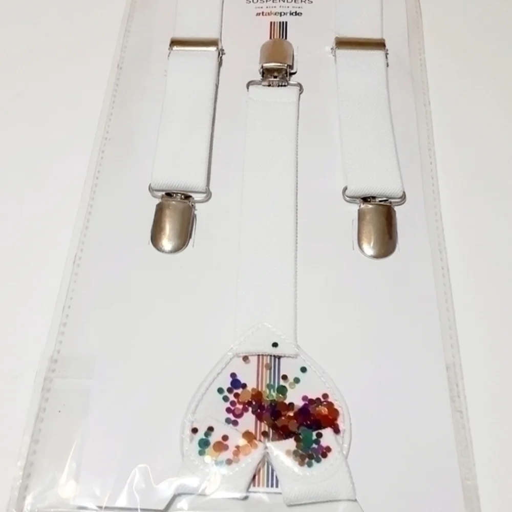 Glitter Heart Suspenders Take Pride
